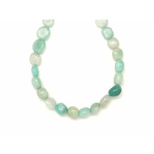 Amazonit orosz pebble 6-10mm– ékszerkészítő alapanyag (füzér) kép