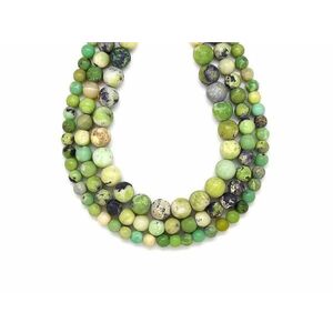 Jáde ausztrál nefrit matt golyó 8mm– ékszerkészítő alapanyag (füzér) kép