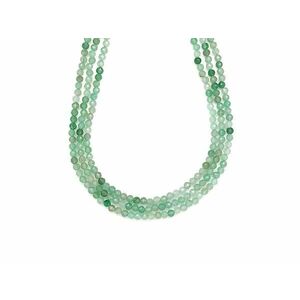 Aventurin fazettált golyó 3-4mm– ékszerkészítő alapanyag (füzér) kép