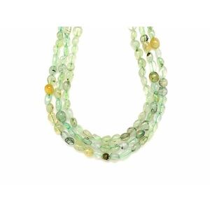 Prehnit pebble AB 7-8mm– ékszerkészítő alapanyag (füzér) kép