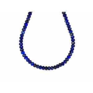 Lapis lazuli fazettált korong 4x3mm– ékszerkészítő alapanyag (füzér) kép