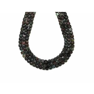 Szerafinit fazettált kocka 5x5mm– ékszerkészítő alapanyag (füzér) kép