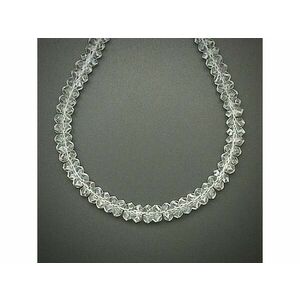 Kristály fazettált korong 6x3mm – ékszerkészítő alapanyag (füzér) kép