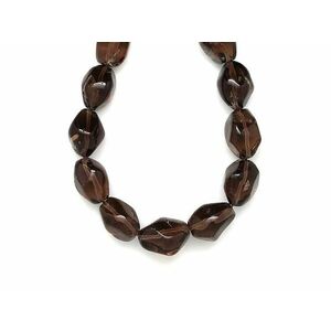 Füstkvarc csiszolt darabok 14-17x17-21mm– ékszerkészítő alapanyag (füzér) kép