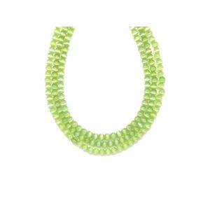 Fiber optic zöld golyó 2-3mm– ékszerkészítő alapanyag (füzér) kép