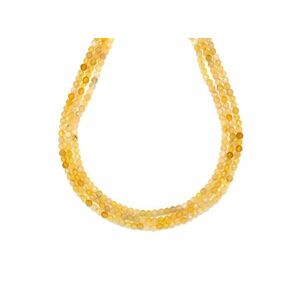 Opál sárga fazettált világos golyó 2-3mm– ékszerkészítő alapanyag (füzér) kép