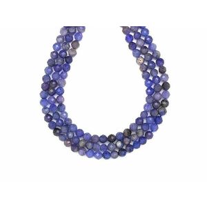 Tanzanit fazettált golyó 5-6mm– ékszerkészítő alapanyag (füzér) kép