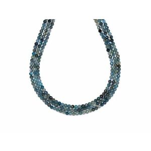 Turmalin kék fazettált golyó 2-3mm– ékszerkészítő alapanyag (füzér) kép