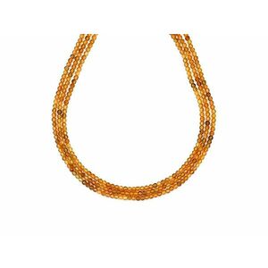 Turmalin sárga drávit fazettált golyó 2mm– ékszerkészítő alapanyag (füzér) kép