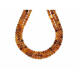 Turmalin sárga drávit fazettált golyó 4mm– ékszerkészítő alapanyag (füzér) kép