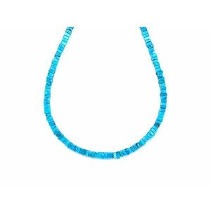 Türkiz AA négyzet 3x1mm– ékszerkészítő alapanyag (füzér) kép