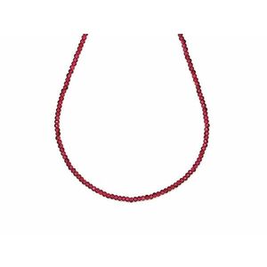 Gránát fazettált korong 2x1mm– ékszerkészítő alapanyag (füzér) kép