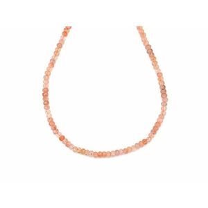 Napkő fazettált korong 3x2mm– ékszerkészítő alapanyag (füzér) kép