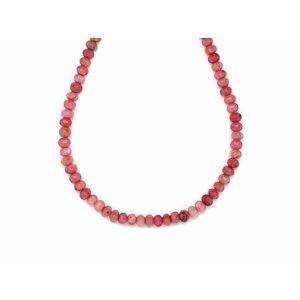 Thulit fazettált korong 4x3mm– ékszerkészítő alapanyag (füzér) kép