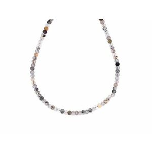 Turmalinkvarc fazettált korong 3x2mm– ékszerkészítő alapanyag (füzér) kép