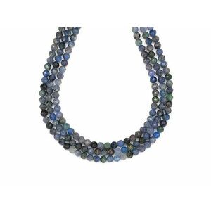 Kianit fazettált golyó 4mm– ékszerkészítő alapanyag (füzér) kép