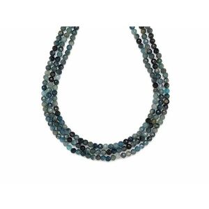 Turmalin kék fazettált golyó 3mm– ékszerkészítő alapanyag (füzér) kép