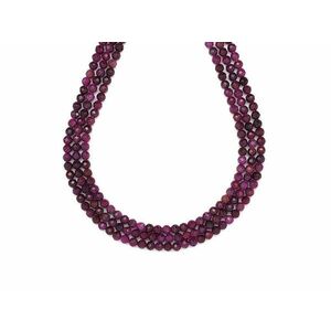 Rubin fazettált golyó 3-3, 5mm– ékszerkészítő alapanyag (füzér) kép