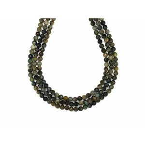 Turmalin zöld fazettált golyó 4mm– ékszerkészítő alapanyag (füzér) kép