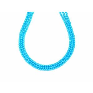 Üveg fazettált kék golyó 2-3mm– ékszerkészítő alapanyag (füzér) kép