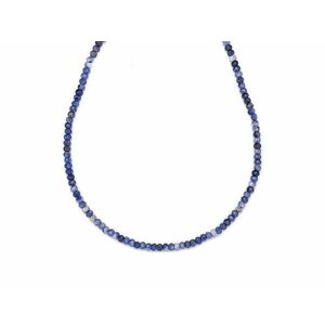 Korall fazettált kék korong 2x1mm– ékszerkészítő alapanyag (füzér) kép