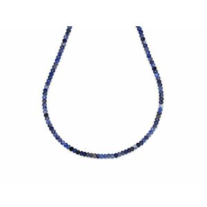 Szodalit fazettált korong 2, 5x2mm– ékszerkészítő alapanyag (füzér) kép