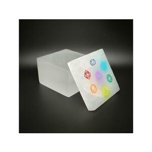 Szelenit doboz kocka szines csakra 7, 5x6cm kép