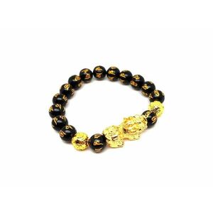 Ónix dragon golyó karkötő 8mm kép