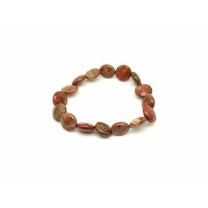 Wood lace stone fazettált kör karkötő 12x5-5, 5mm kép