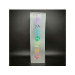 Szelenit lámpa csakra színes hasáb 7x25cm kép