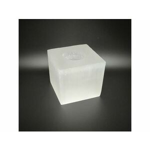 Szelenit mécsestartó kocka 8cm kép