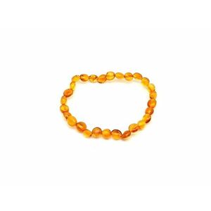 Borostyán pebble karkötő 6-8x4-6mm kép