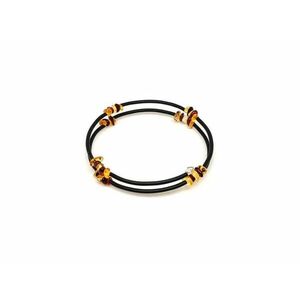 Borostyán memória drótos 5x7mm splitter karkötő kép