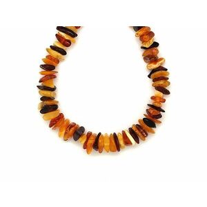 Borostyán vegyes splitter nyaklánc 70cm kép