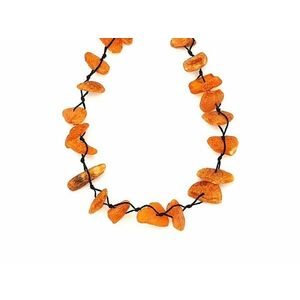 Borostyán matt splitter nyaklánc 45cm kép