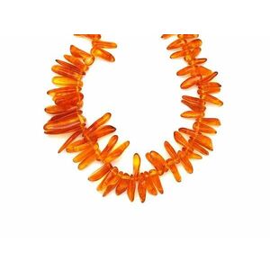 Borostyán növekvő szúrós splitter nyaklánc 45cm kép