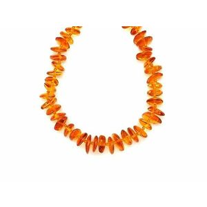 Borostyán splitter nyaklánc 50-55cm kép