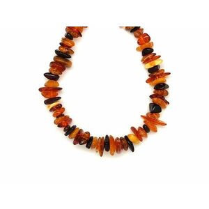 Borostyán vegyes splitter nyaklánc 50cm kép