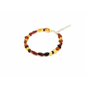 Borostyán drótos vegyes kapcsos karkötő kép