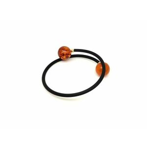 Borostyán memória drótos 2 golyó karkötő 14mm kép