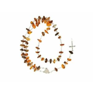 Borostyán barna splitter rózsafüzér kép