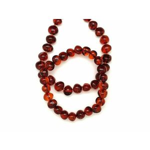 Borostyán nyaklánc 45cm 8-9mm karkötő pár kép