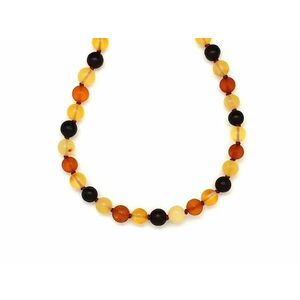 Borostyán matt vegyes 5-5, 5mm golyó 50cm– ékszerkészítő alapanyag (füzér) kép