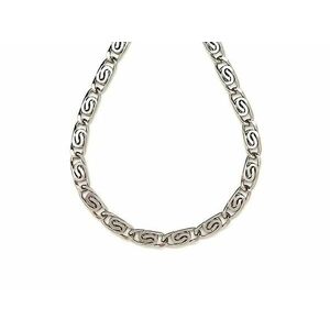 Orvosi acél ezüstszínű mintás lánc 45 cm kép