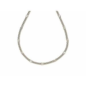 Orvosi acél ezüstszínű díszített lánc 45 cm kép