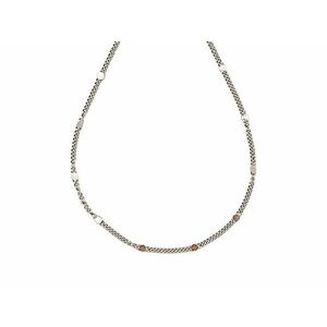 Orvosi acél ezüstszínű díszített szemű lánc 45 cm kép