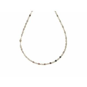 Orvosi acél ezüstszínű fényes oválszemű lánc 45 cm kép