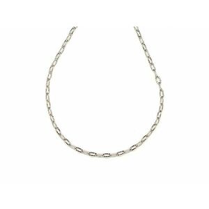 Orvosi acél ezüstszínű ovál-szemű lánc 45 cm kép