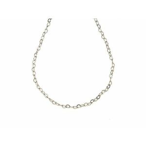 Orvosi acél ezüstszínű szív láncszemes lánc 45 cm kép