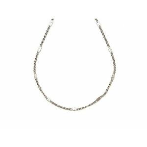 Orvosi acél ezüstszínű díszszemes lánc 45 cm kép